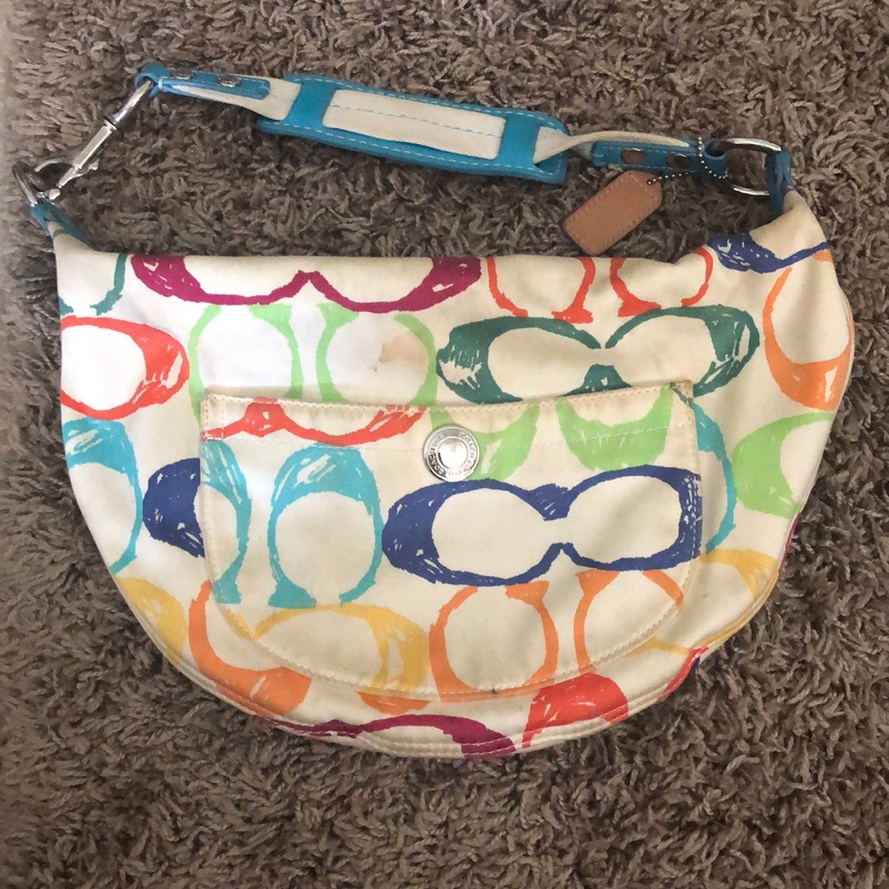 Multi-Colored Coach Purse